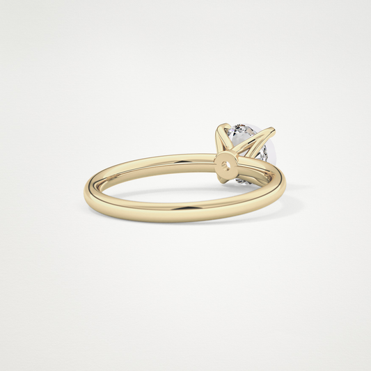 Round Solitaire Lab Grown Diamond Engagement Ring