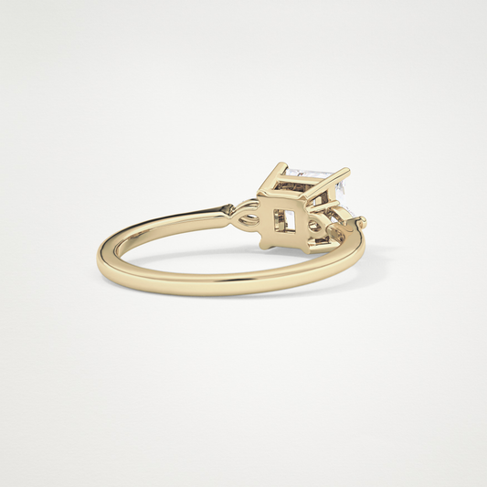 Princess Three Stone Lab Grown Diamond Engagement Ring