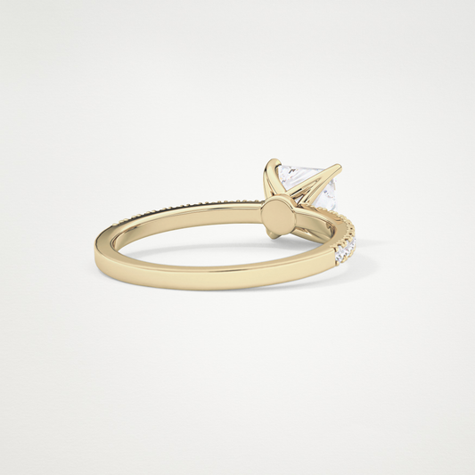 Princess Pave Lab Grown Diamond Engagement Ring