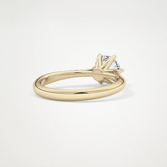 Round Solitaire Lab Grown Diamond Engagement Ring
