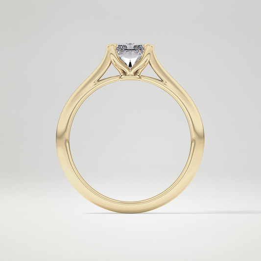 Radiant Solitaire Lab Grown Diamond Engagement Ring