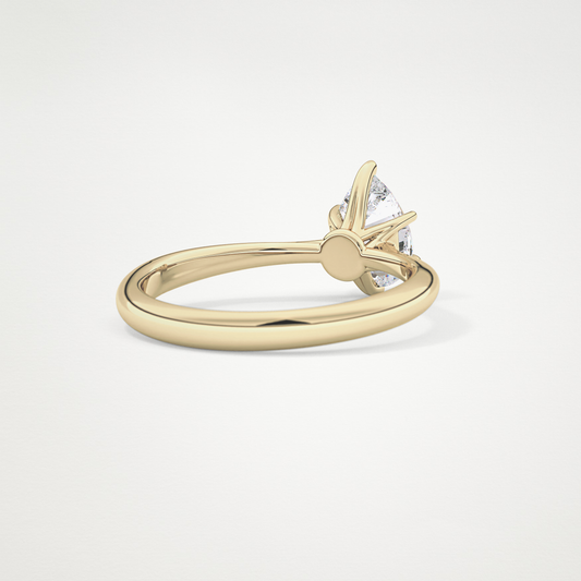 Pear Solitaire Lab Grown Diamond Engagement Ring