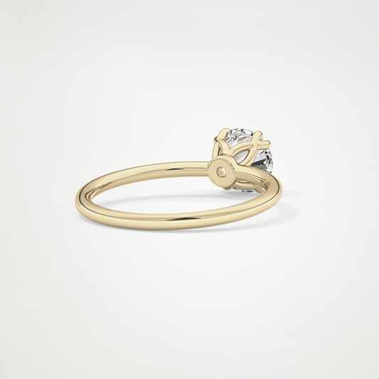 Round Solitaire Lab Grown Diamond Engagement Ring