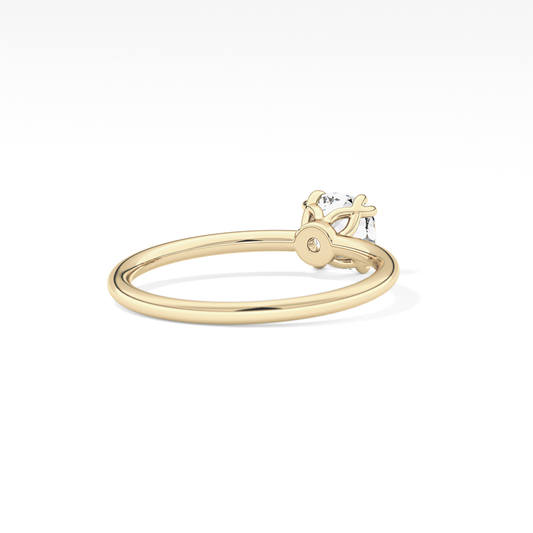 Cushion Solitaire Lab Grown Diamond Engagement Ring