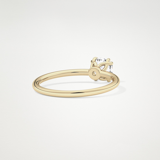 Cushion Solitaire Lab Grown Diamond Engagement Ring
