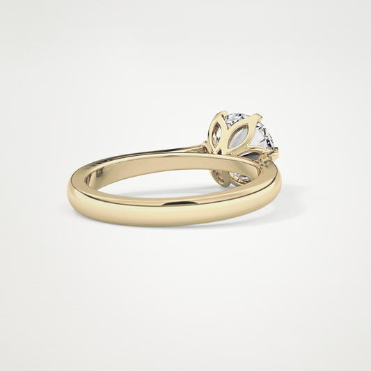 Round Solitaire Lab Grown Diamond Engagement Ring