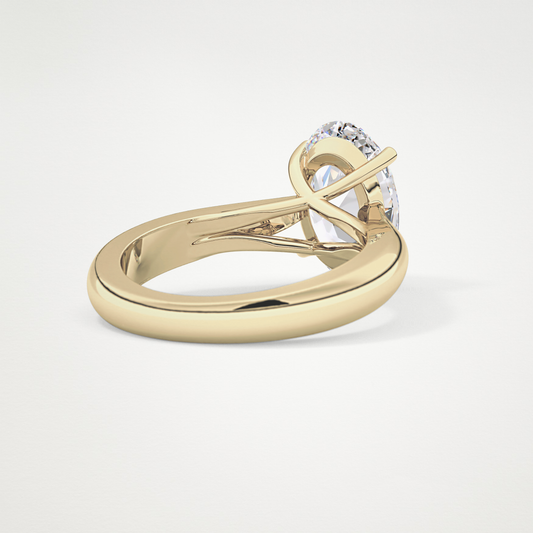 Oval Solitaire Lab Grown Diamond Engagement Ring