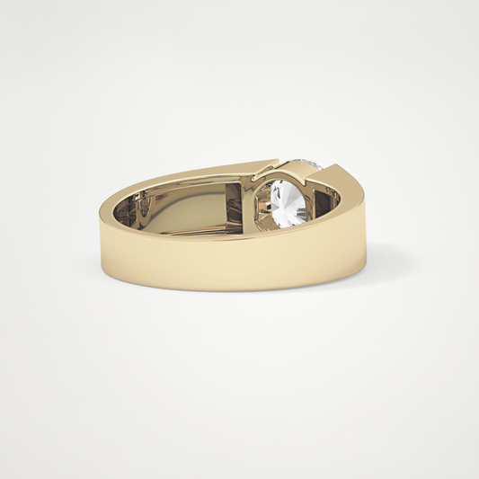 1.11 CT Round Lab Grown Diamond Men's Wedding Band