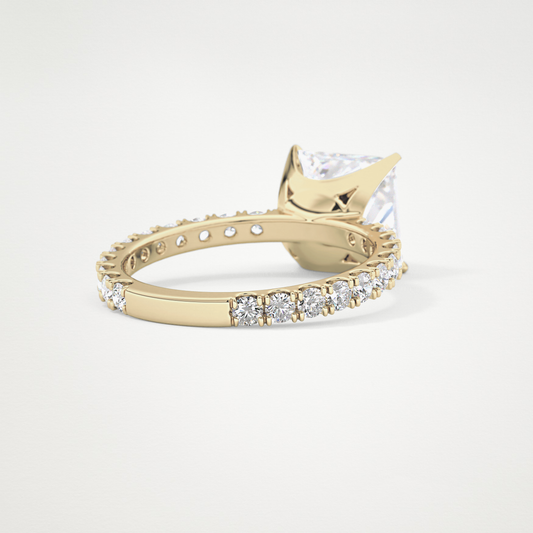 Princess Pave Lab Grown Diamond Engagement Ring