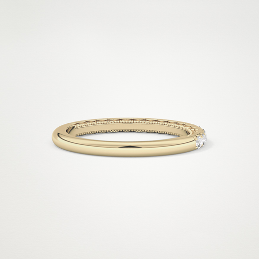 0.42 TCW Round Half Eterntiy Lab Grown Diamond Wedding Band