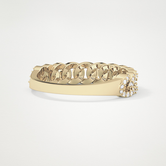 0.37 TCW Round Lab Grown Diamond Half Eternity Wedding Band