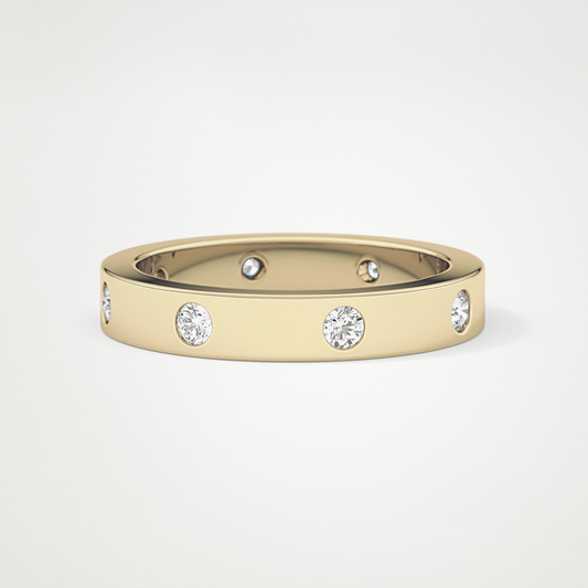 0.59 TCW Round Lab Grown Diamond Wedding Band