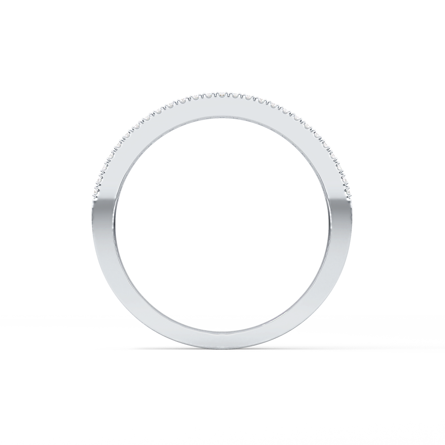Channel Setting Wedding Band with 0.72 TCW Round & Baguette Cut Moissanite – Yellow, White, or Rose Gold