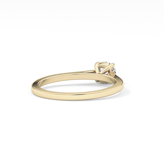 Round Solitaire Lab Grown Diamond Engagement Ring