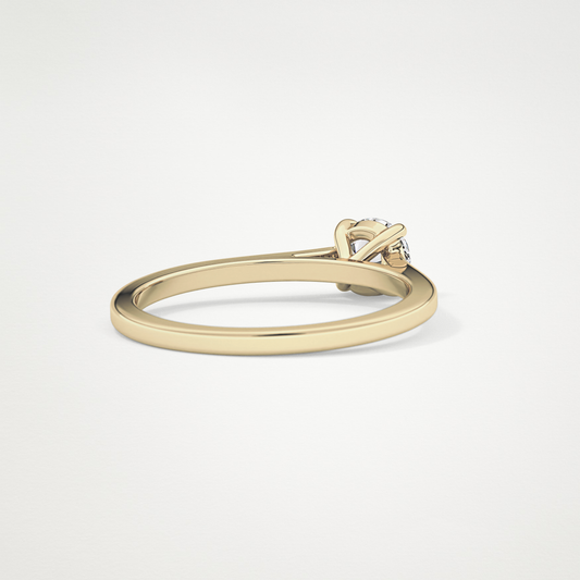 Round Solitaire Lab Grown Diamond Engagement Ring