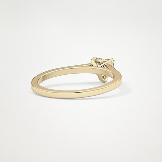 Heart Solitaire Lab Grown Diamond Engagement Ring