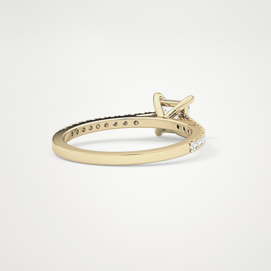 Princess Pave Lab Grown Diamond Engagement Ring