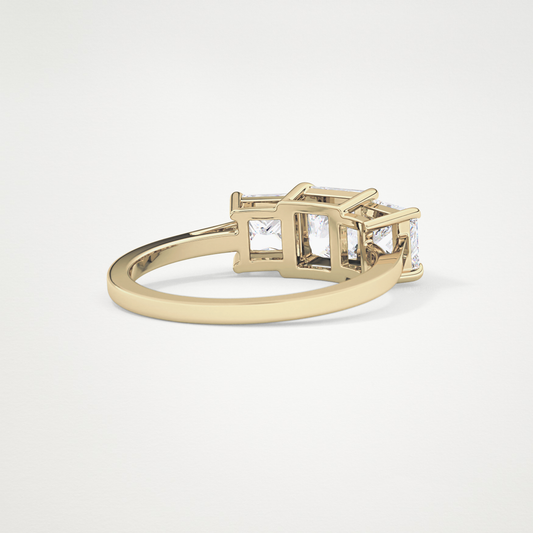 Princess Three Stone Lab Grown Diamond Engagement Ring