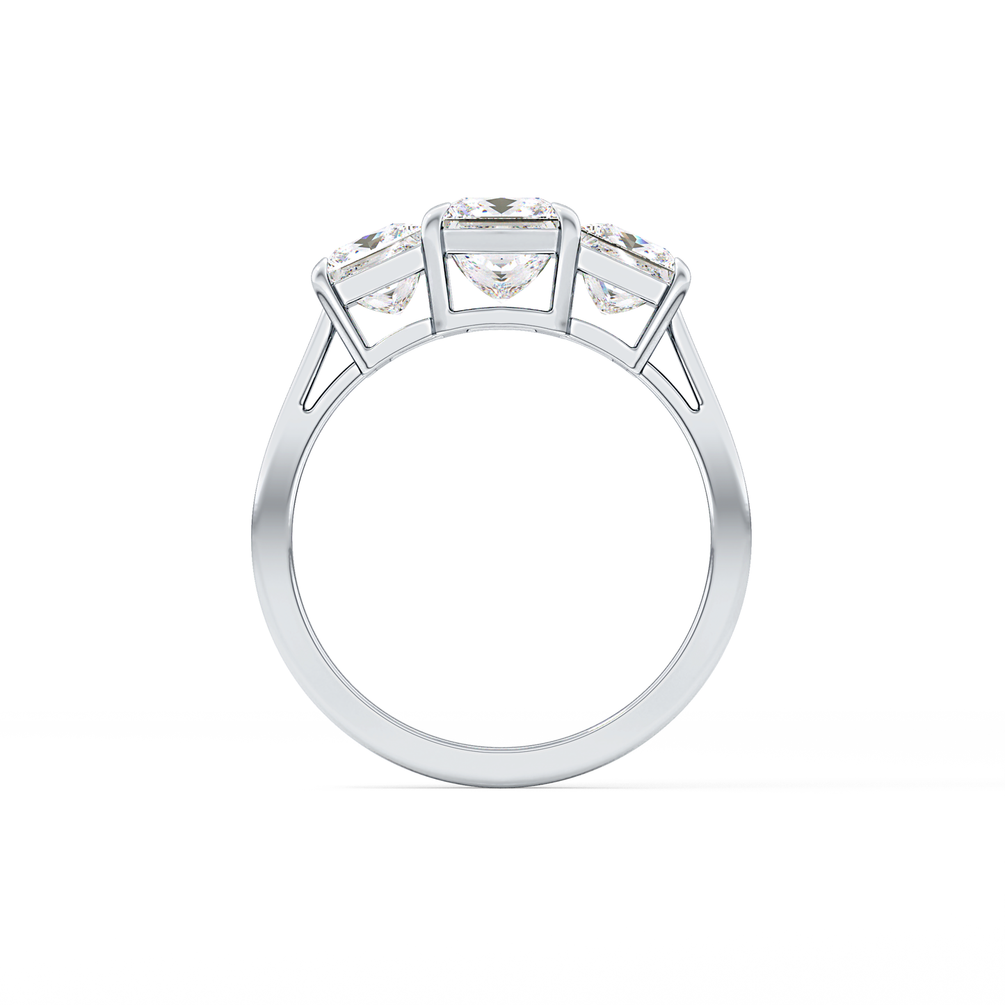 Princess Three Stone Lab Grown Diamond Engagement Ring
