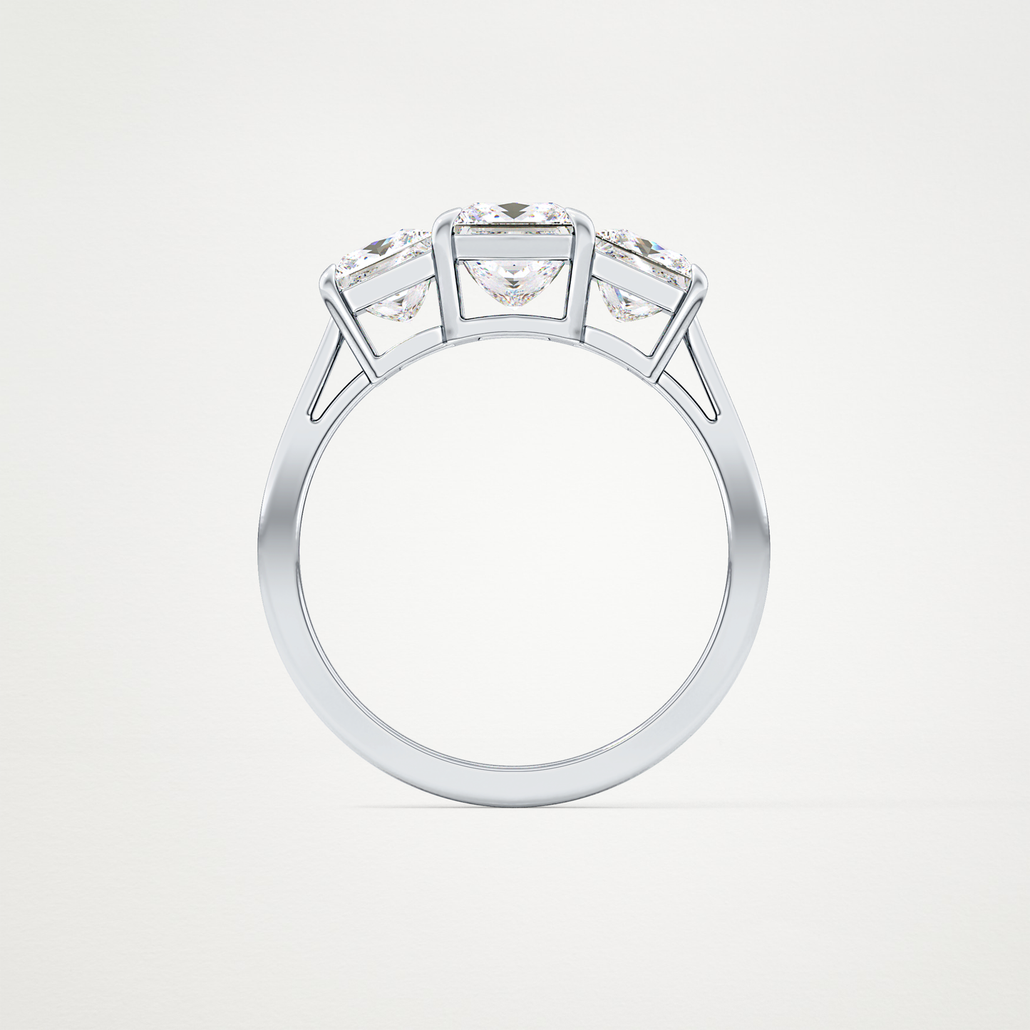 Princess Three Stone Lab Grown Diamond Engagement Ring