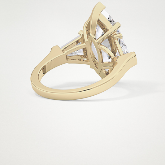 Marquise Three Stone Lab Grown Diamond Engagement Ring