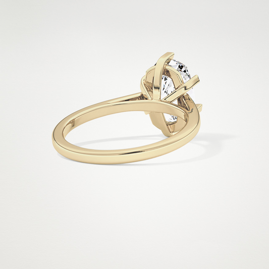 Cushion Solitaire Lab Grown Diamond Engagement Ring