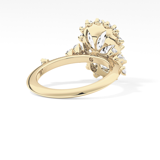 Cushion Halo Lab Grown Diamond Engagement Ring