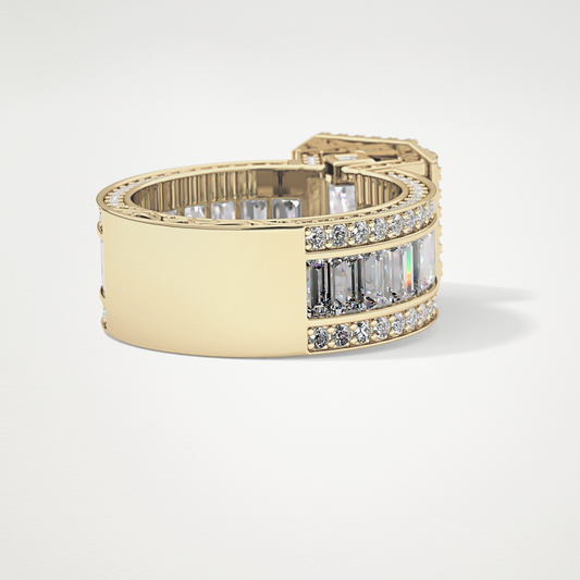 Radiant Halo & Pave Lab Grown Diamond Engagement Ring