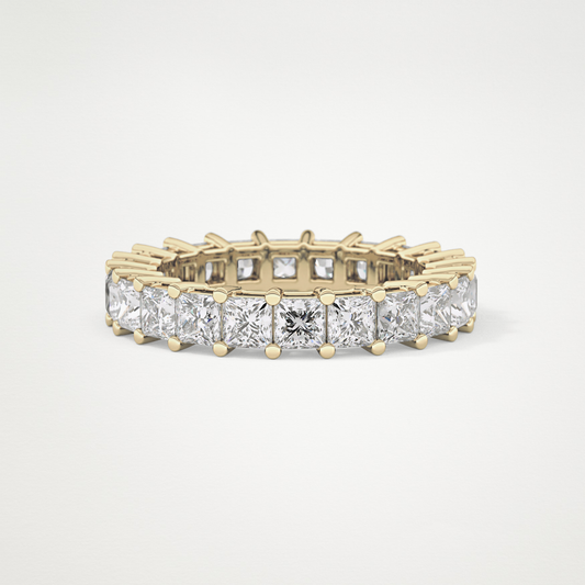 3.83 TCW Princess Lab Grown Diamond Full Eternity Wedding Band