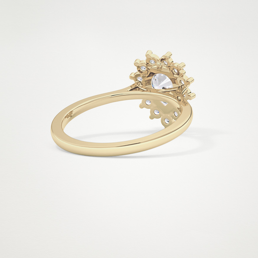 Pear Halo Lab Grown Diamond Engagement Ring