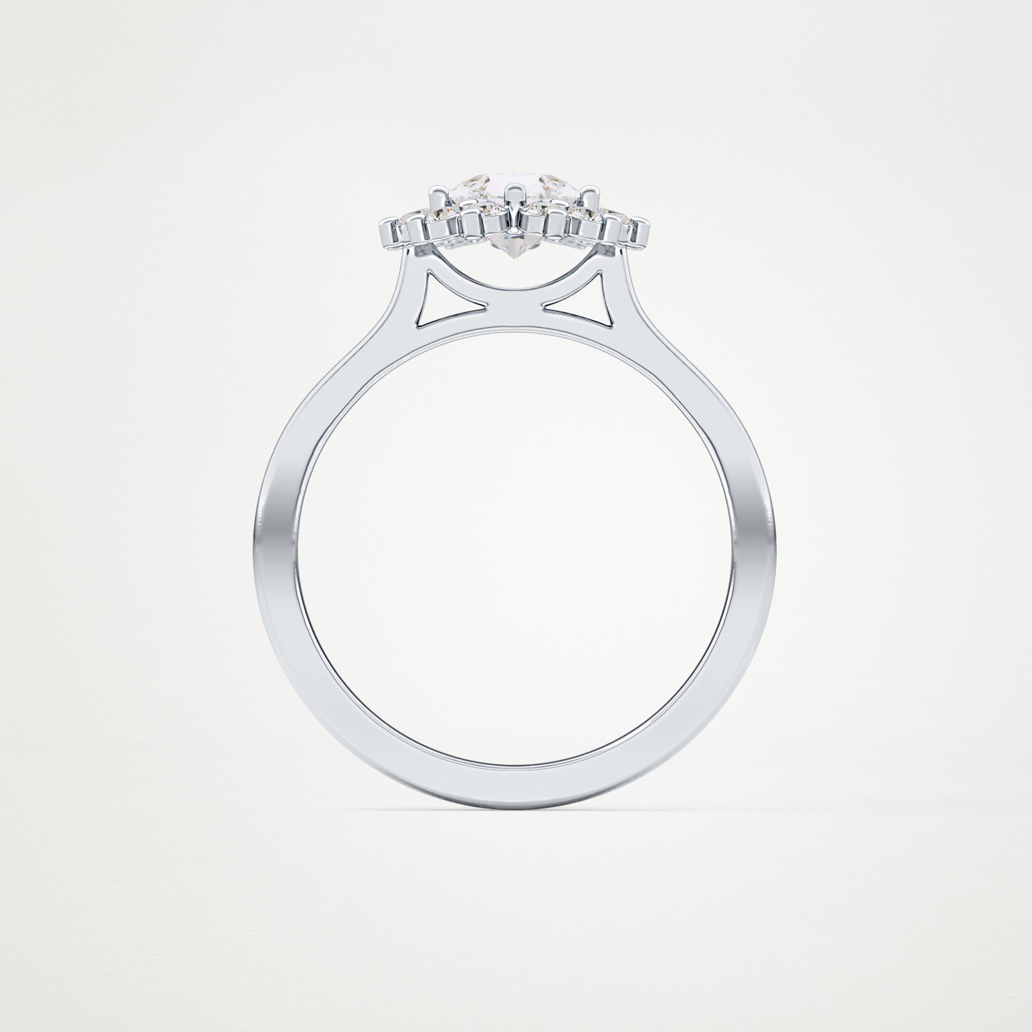 Pear Halo Lab Grown Diamond Engagement Ring