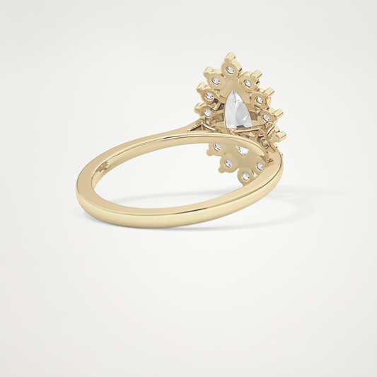 Marquise Halo Lab Grown Diamond Engagement Ring
