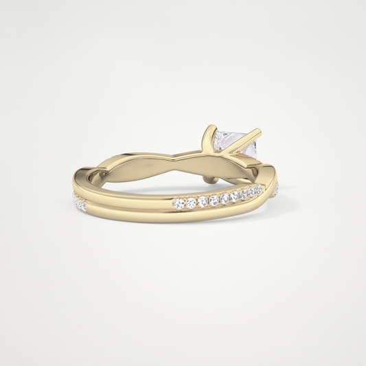 Princess Pave Lab Grown Diamond Engagement Ring