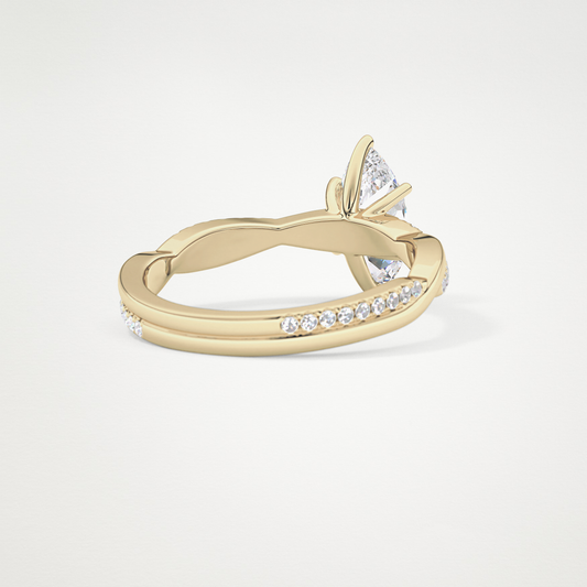 Marquise Pave Lab Grown Diamond Engagement Ring