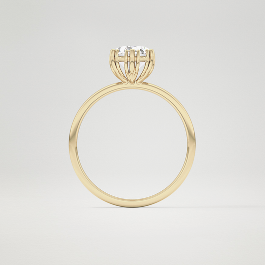 Oval Solitaire Lab Grown Diamond Engagement Ring