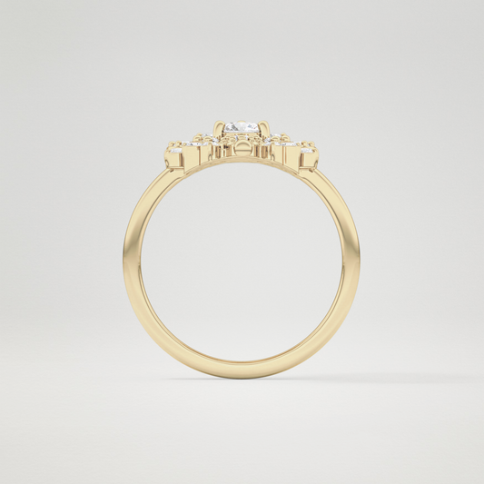 0.63 TCW Round Multi Stone Lab Grown Diamond Wedding Band