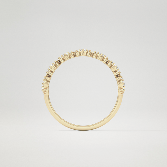 0.17 TCW Round Multi Stone Lab Grown Diamond Wedding Band