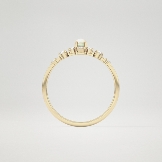 0.14 TCW Round Multi Stone Lab Grown Diamond Wedding Band