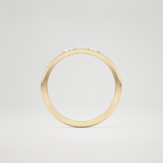 Oval Three Stone Lab Grown Diamond Engagement Ring