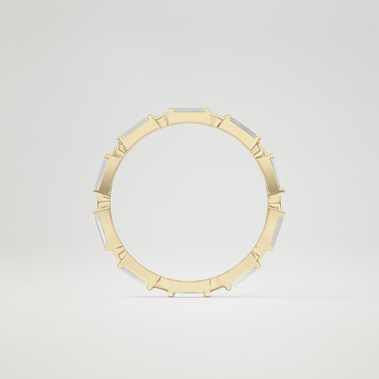 0.71 TCW Baguette Full Eternity Lab Grown Diamond Wedding Band