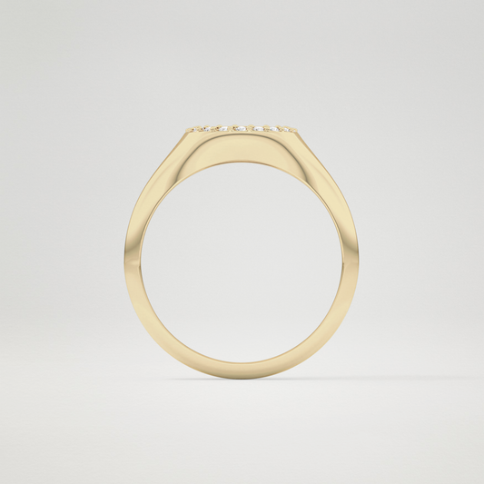 0.7 TCW Round Halo Lab Grown Diamond Wedding Band