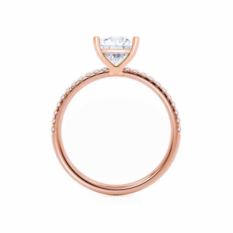 Princess Pave Lab Grown Diamond Engagement Ring