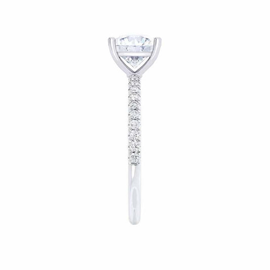 1.50 CT Princess Shaped Moissanite Solitaire Engagement Ring 2