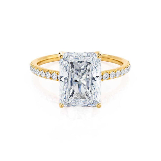 Radiant Pave Lab Grown Diamond Engagement Ring