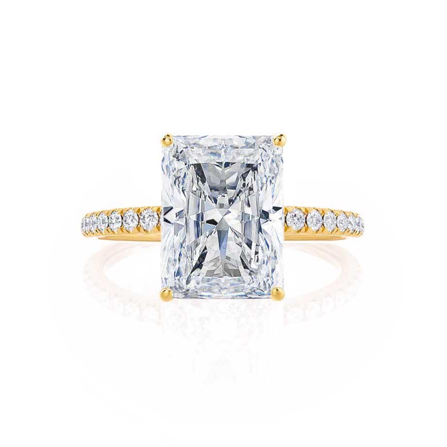 Radiant Pave Lab Grown Diamond Engagement Ring
