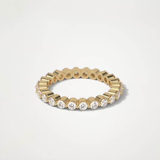 1.2 TCW Round Lab Grown Diamond Full Eternity Wedding Band