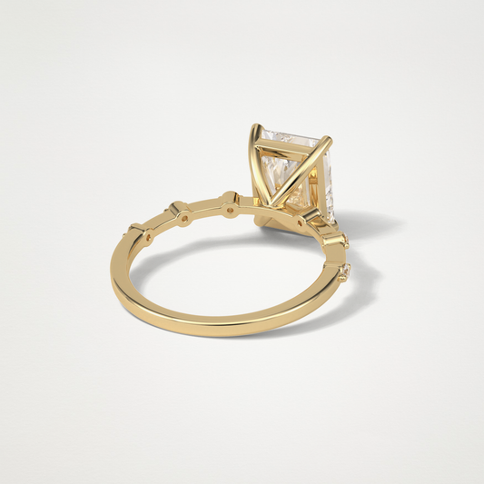 Radiant Dainty Lab Grown Diamond Engagement Ring