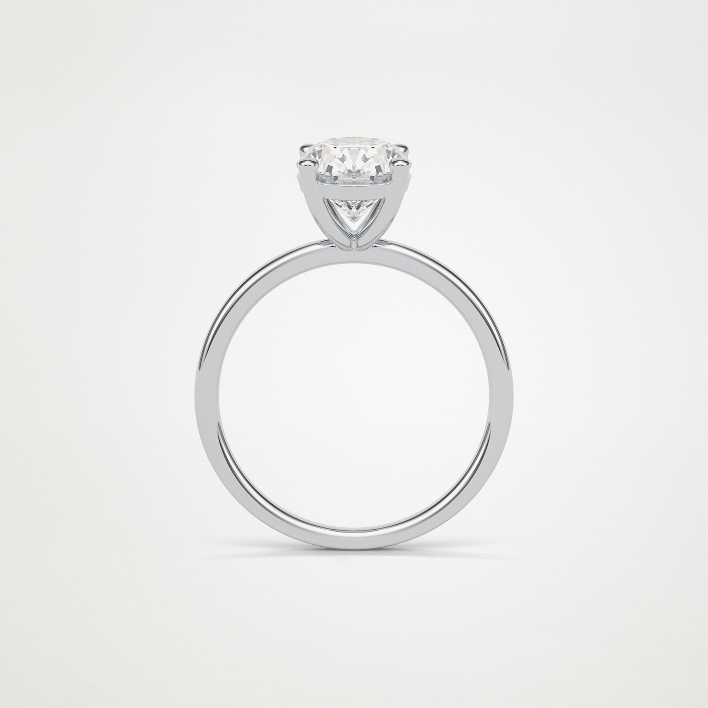 Oval Solitaire Lab Grown Diamond Engagement Ring