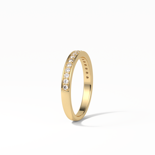 0.3 TCW Round Shaped Wedding Band 9