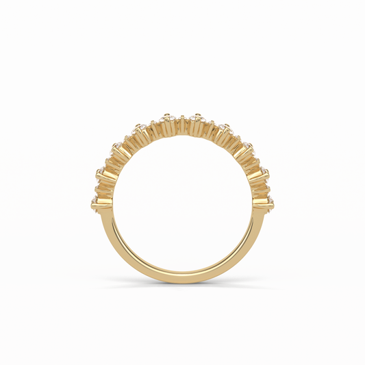 0.52 TCW Round Shaped Wedding Band 9